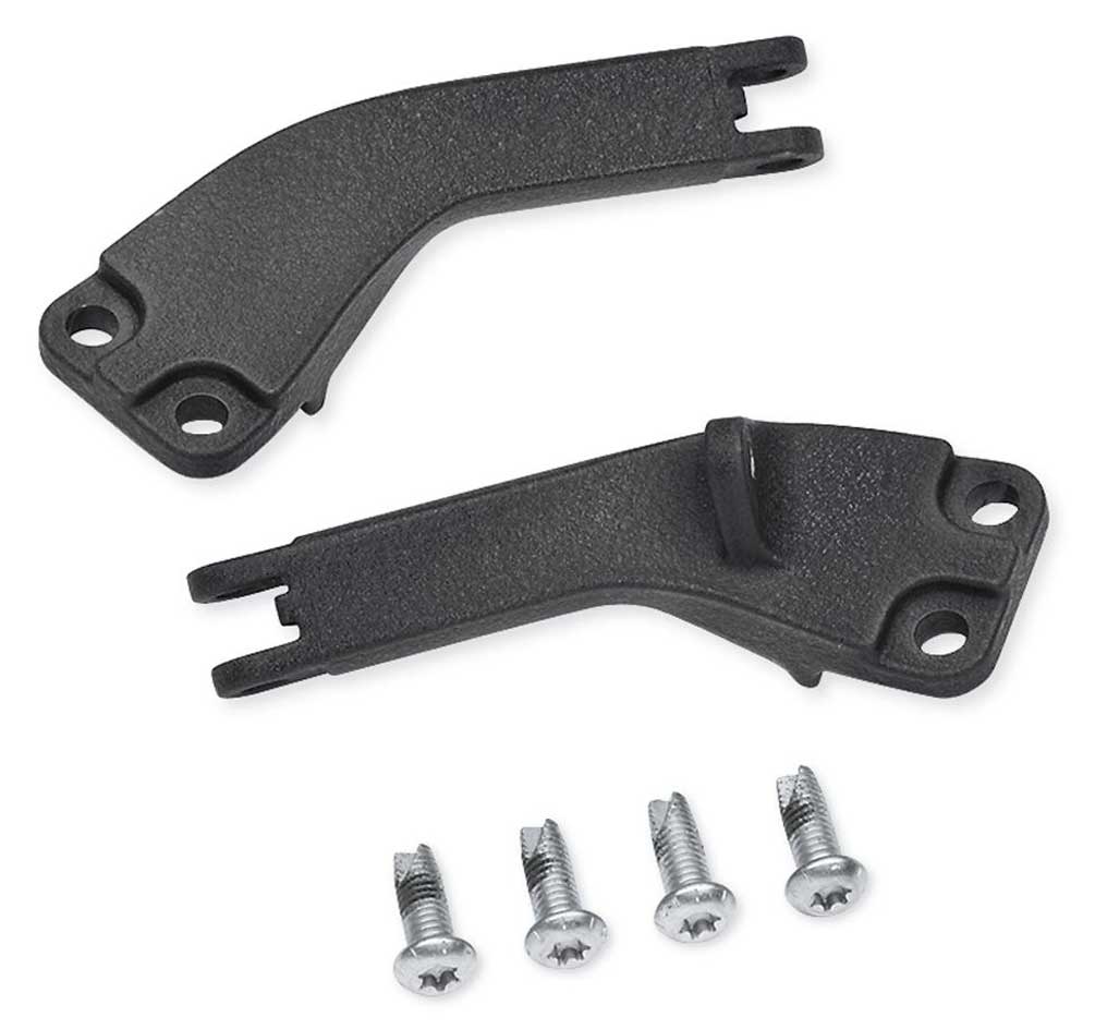 Harley-Davidson Wrinkle Black Passenger Footpeg Support Kit, Dyna Model 50210-06 - Wisconsin Harley-Davidson