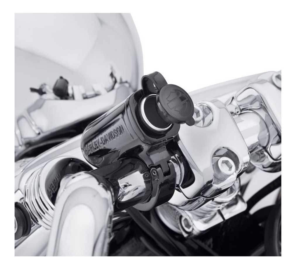 Harley-Davidson Free Shipping - Harley-Davidson Handlebar Mount Auxiliary Power Port - Black, Multi-Fit 69200854 - Free Shipping on many products plus Orders Over $99