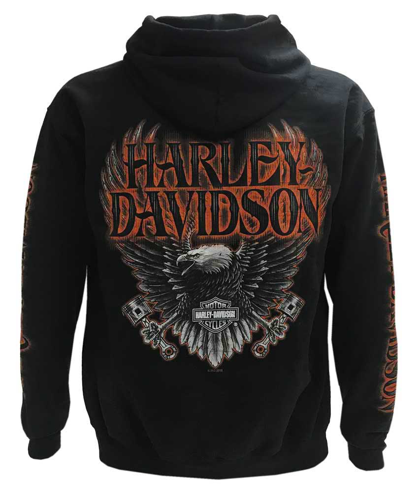 Harley-Davidson® Men's Eagle Piston Long Sleeve Full-Zip Hoodie