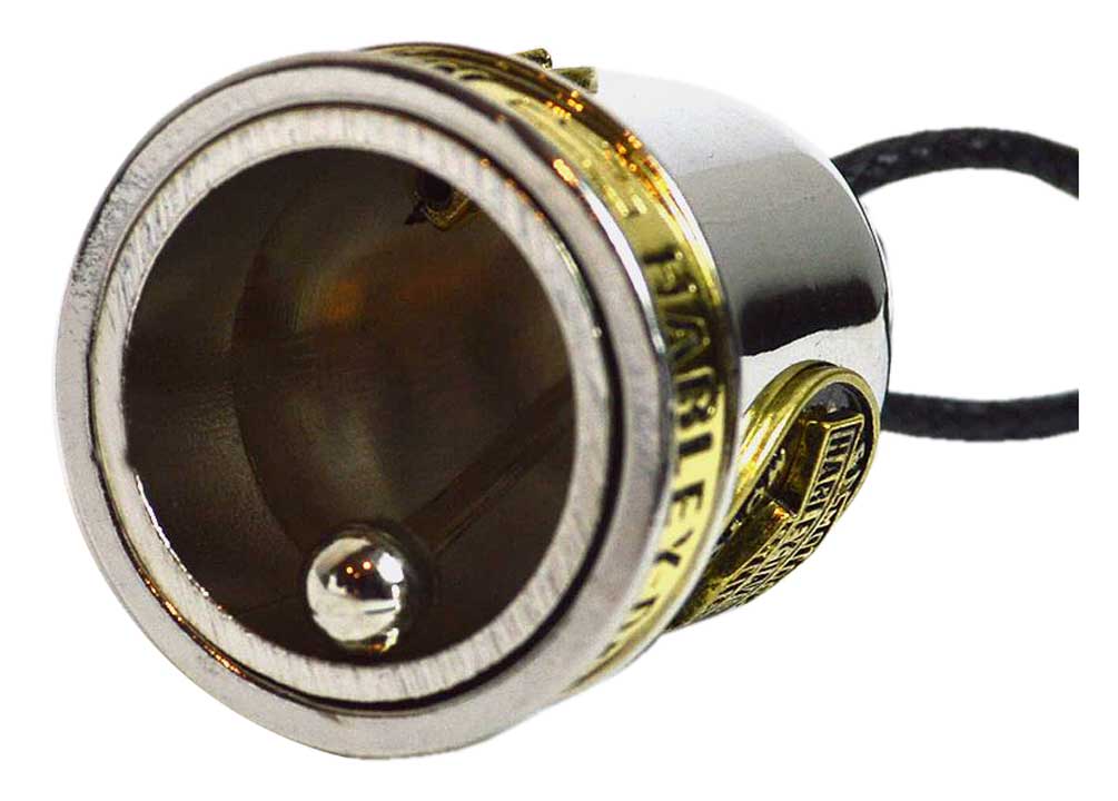 Harley-Davidson Sculpted B&S Medallion Ride Bell, Brass & Steel Finish HRB095 - No Hassle Returns at Wisconsin Harley