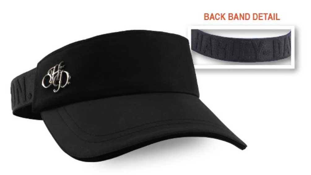 Harley-Davidson Free Shipping - Harley-Davidson Women's Sport H-D Elastic Closure Visor, Black VIS28830 - Free Shipping on many products plus Orders Over $99
