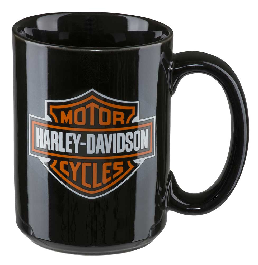 Harley-Davidson Core Bar & Shield Logo Coffee Mug, 15 oz. - Black HDX-98605 - Wisconsin Harley-Davidson