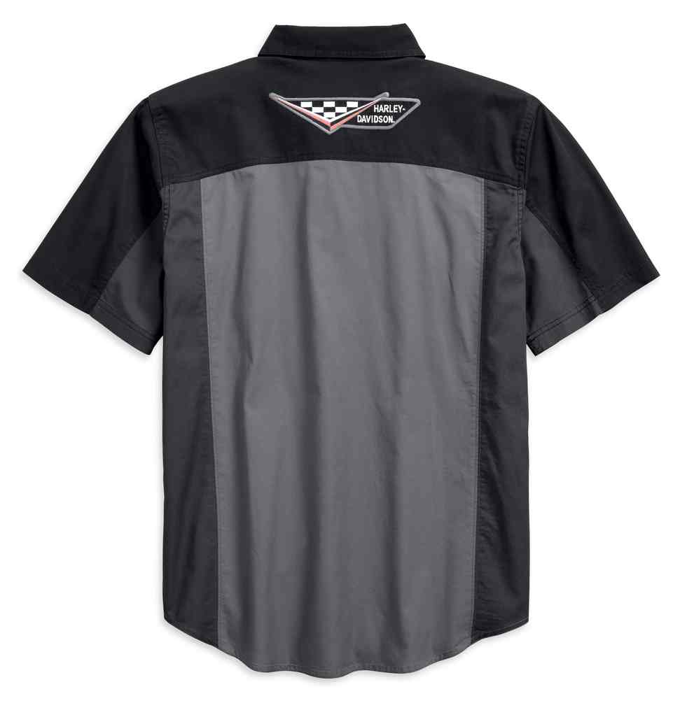 Harley-Davidson Free Shipping - Harley-Davidson Men's #1 Colorblocked Short Sleeve Woven Shirt 96187-18VM - Free Shipping on many products plus Orders Over $99