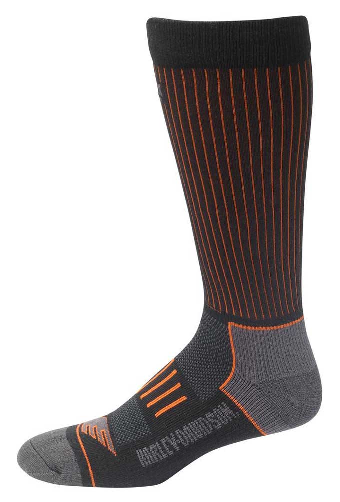 Harley-Davidson Men's Striped Compression Coolmax Riding Socks D99219170-001 - Wisconsin Harley-Davidson