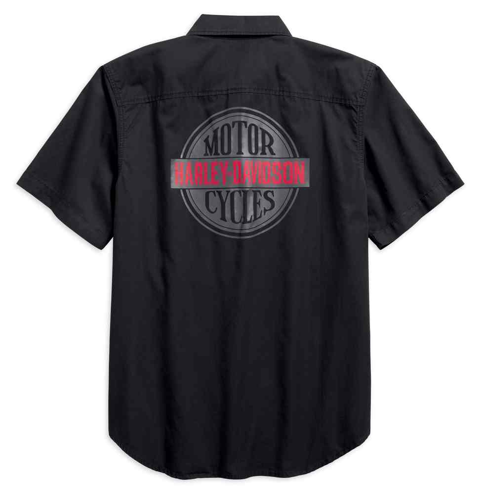 Harley-Davidson Free Shipping - Harley-Davidson Men's Big Back Graphic Short Sleeve Shirt, Black 96252-18VM - Free Shipping on many products plus Orders Over $99