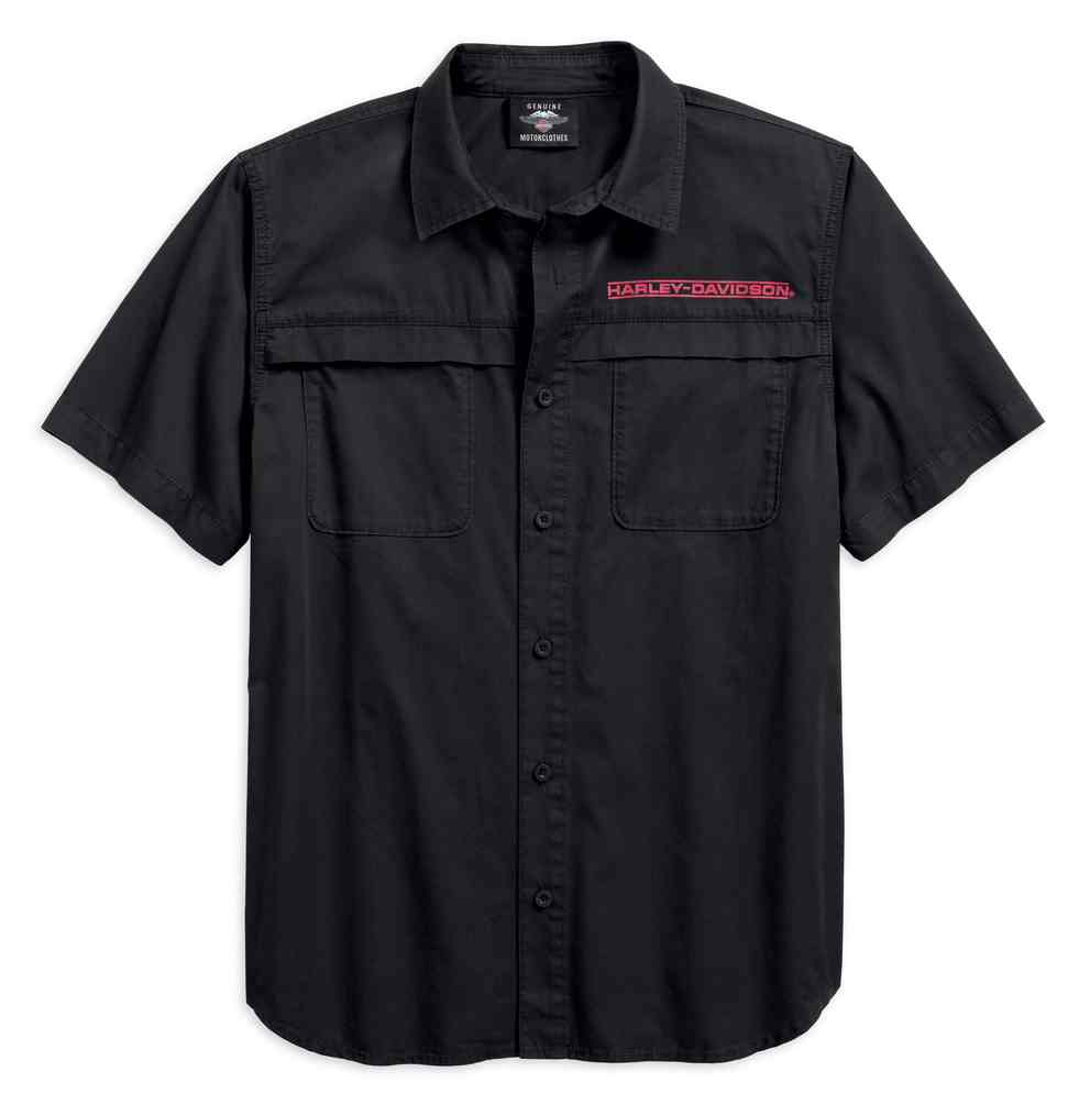 Harley-Davidson Men's Big Back Graphic Short Sleeve Shirt, Black 96252-18VM - Wisconsin Harley-Davidson
