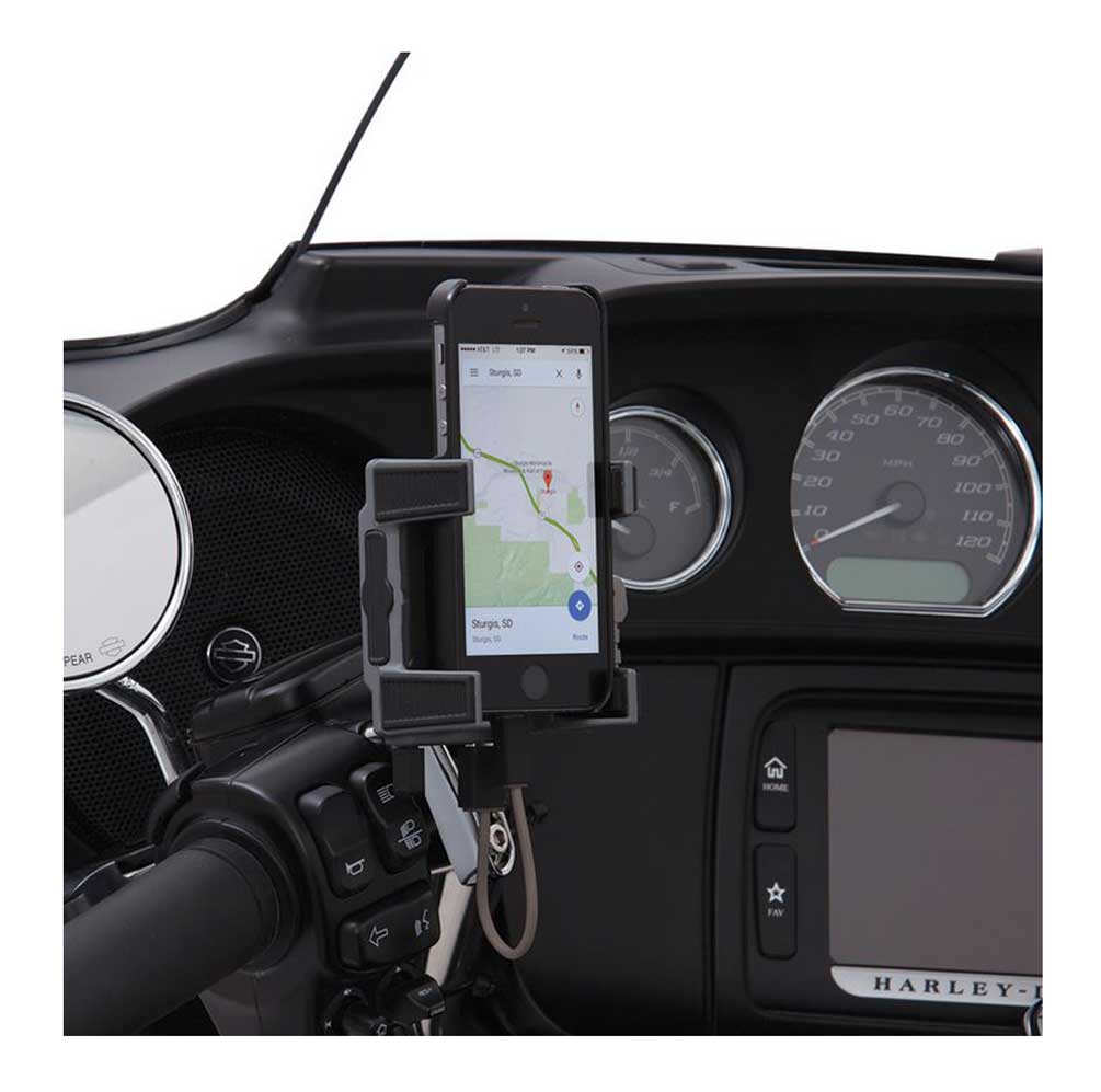Harley-Davidson Free Shipping - Ciro Premium Smartphone/GPS Holder w/ Charger - Available in Multiple Mounts - Free Shipping on many products plus Orders Over $99