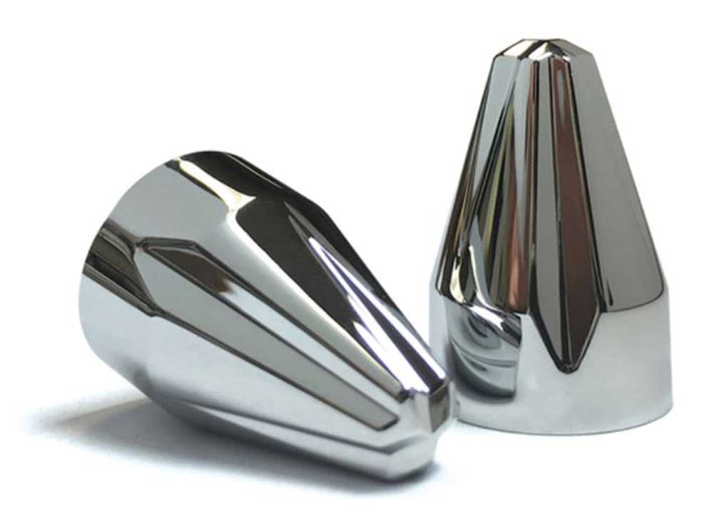 Ciro Fluted Spike Screw Bolt Caps Add On Kit - Multiple Sizes & Finishes - Largest Selection of Harley-Davidson Products