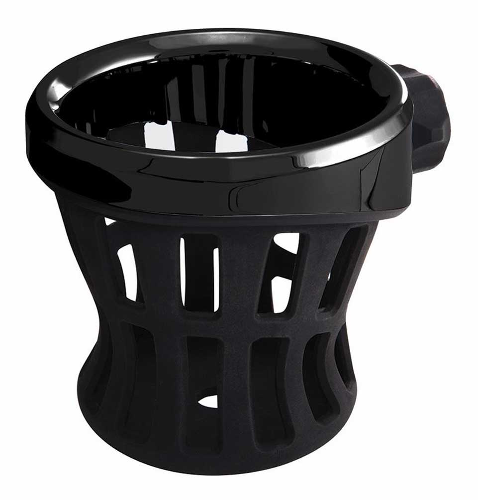 Ciro Black Rubber Drink Holders for Harley-Davidson - Multiple Sizes & Mounts - Wisconsin Harley-Davidson
