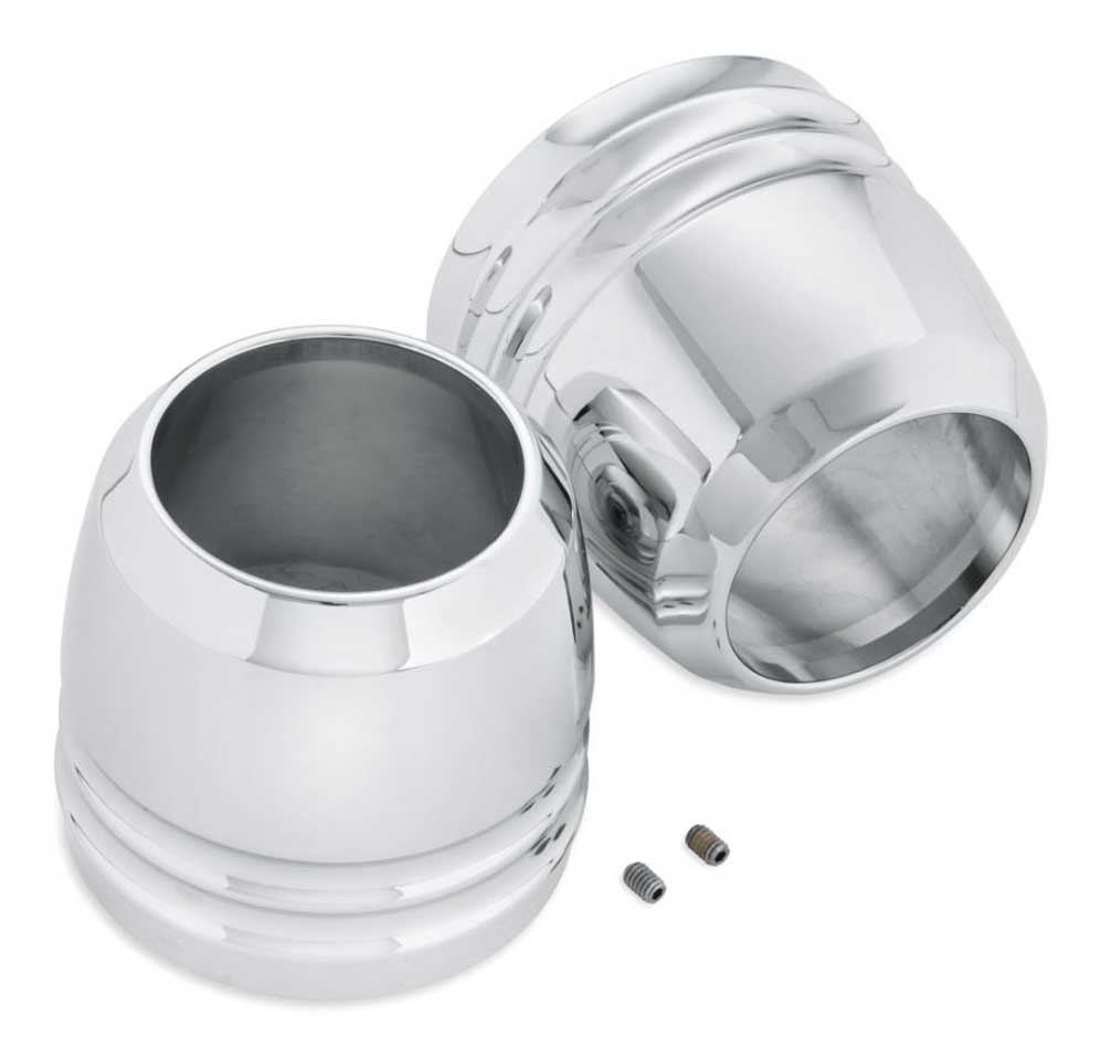 Harley-Davidson Billet Fork Slider Dust Cover -Chrome, Fits Dyna Models 46889-06 - Wisconsin Harley-Davidson