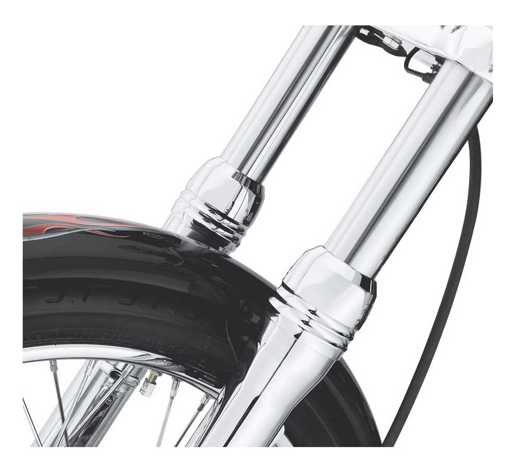 Billet Fork Slider Dust Cover -Chrome 