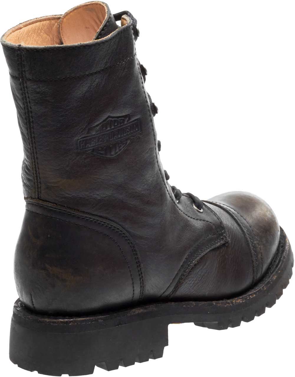 brown leather harley davidson boots