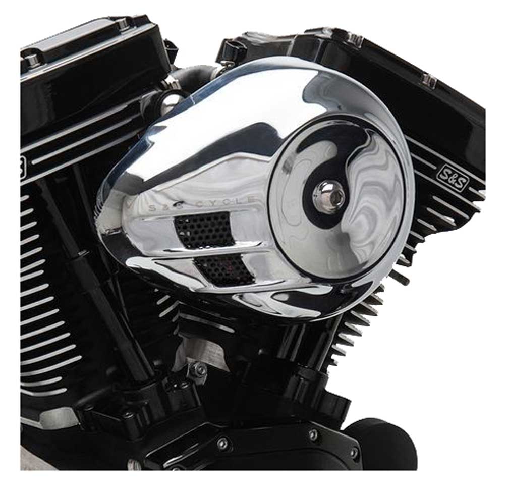 Harley-Davidson Free Shipping - S&S Cycle Stealth Air Cleaner Kit w/ Air Stream Teardrop Cover, Chrome 170-0054 - Free Shipping on many products plus Orders Over $99