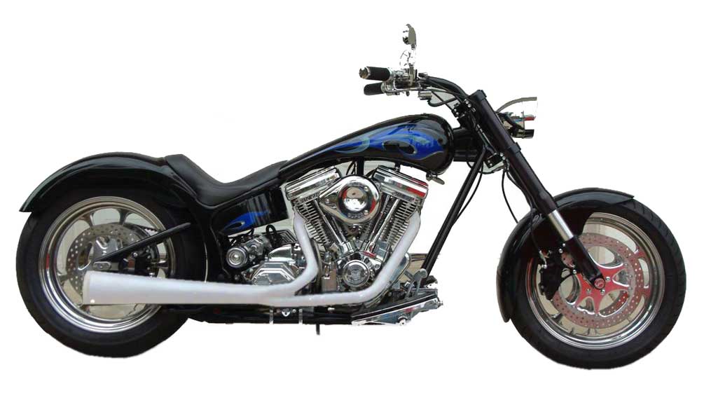 White Brothers 2.25 in. 2 into 1 Exhaust - Chrome Finish DS-200512 - Wisconsin Harley-Davidson