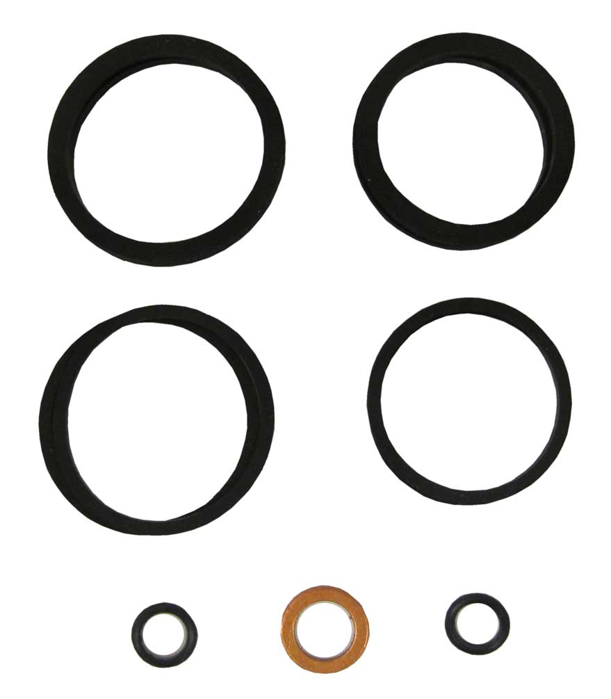 Hawg Halters 4-Piston Brake Caliper Rebuild Kit, Black 1702-0001 - Wisconsin Harley-Davidson