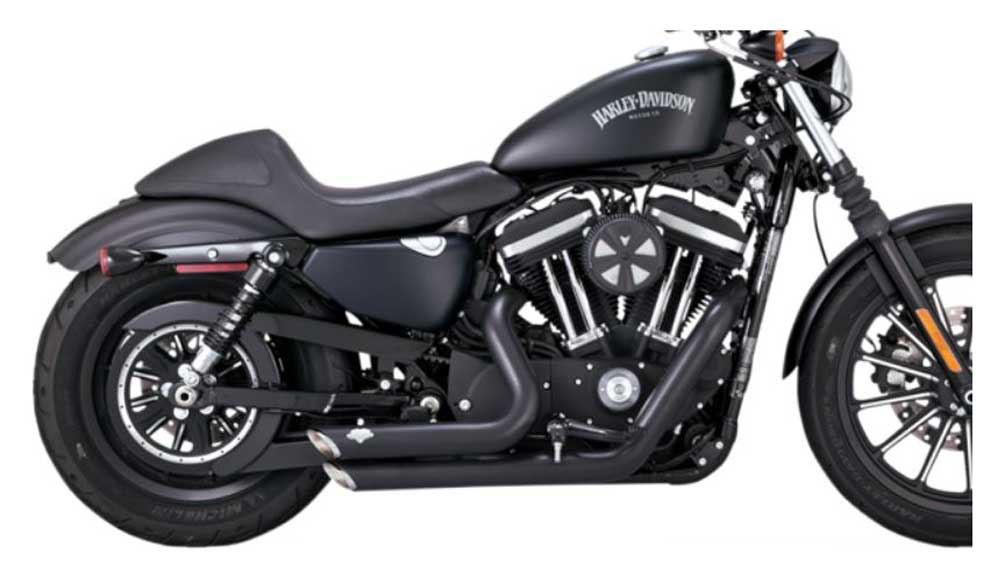 Vance & Hines Short Shots Pipe, Fits H-D XL Models - Black Finish