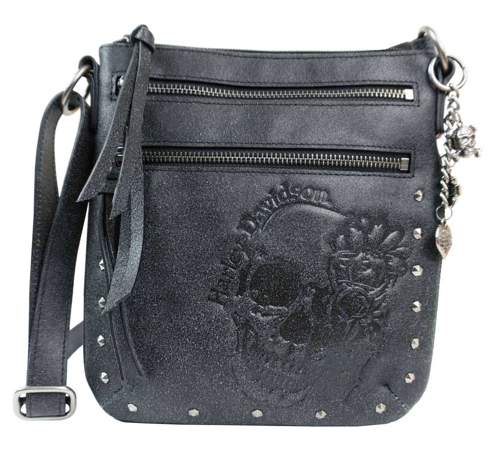 harley davidson leather crossbody bag