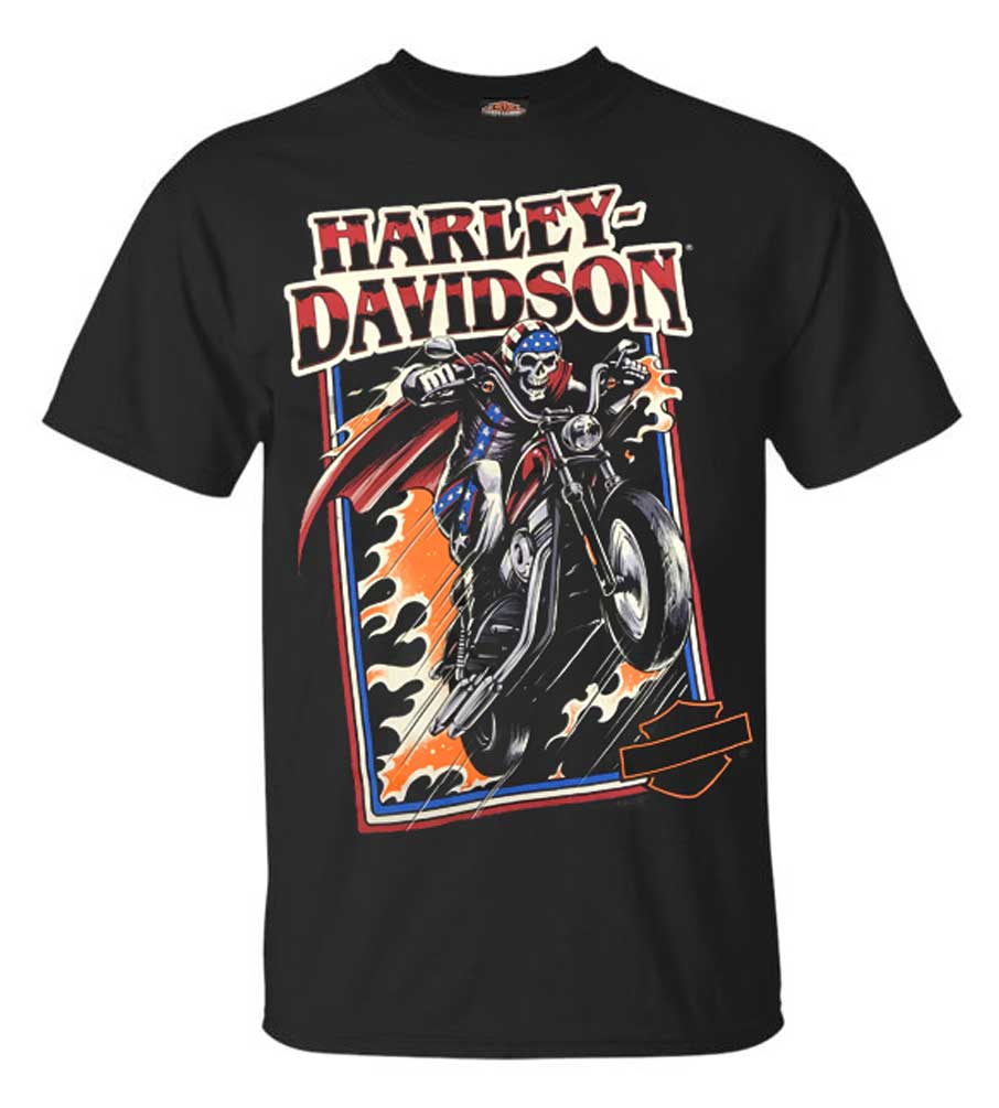Harley-Davidson Men's Evil Jump Short Sleeve Crew Neck Graphic Shirt – Black - Wisconsin Harley-Davidson