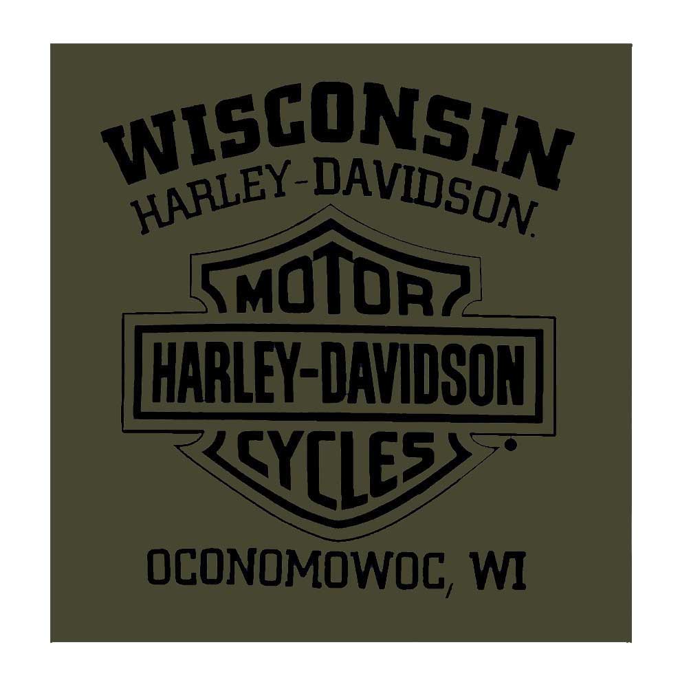 Harley-Davidson Free Shipping - Harley-Davidson Men's Ranger Crew-Neck Long Sleeve Shirt - Military Green - Free Shipping on many products plus Orders Over $99