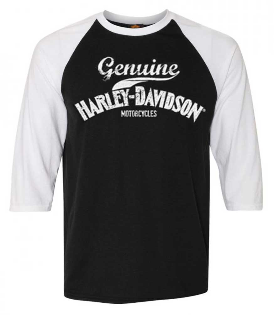 Harley-Davidson® Men's Vintage Colorblocked Genuine 3/4 Raglan