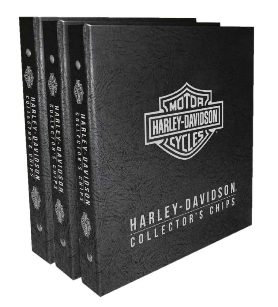 Harley-Davidson® Collector's Poker Chip Leather Grain Album