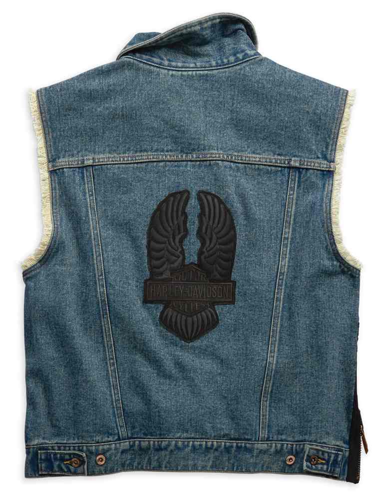 Harley-Davidson Free Shipping - Harley-Davidson Men's Blowout Slim Fit Denim Vest, Dress Blues 99257-19VM - Free Shipping on many products plus Orders Over $99