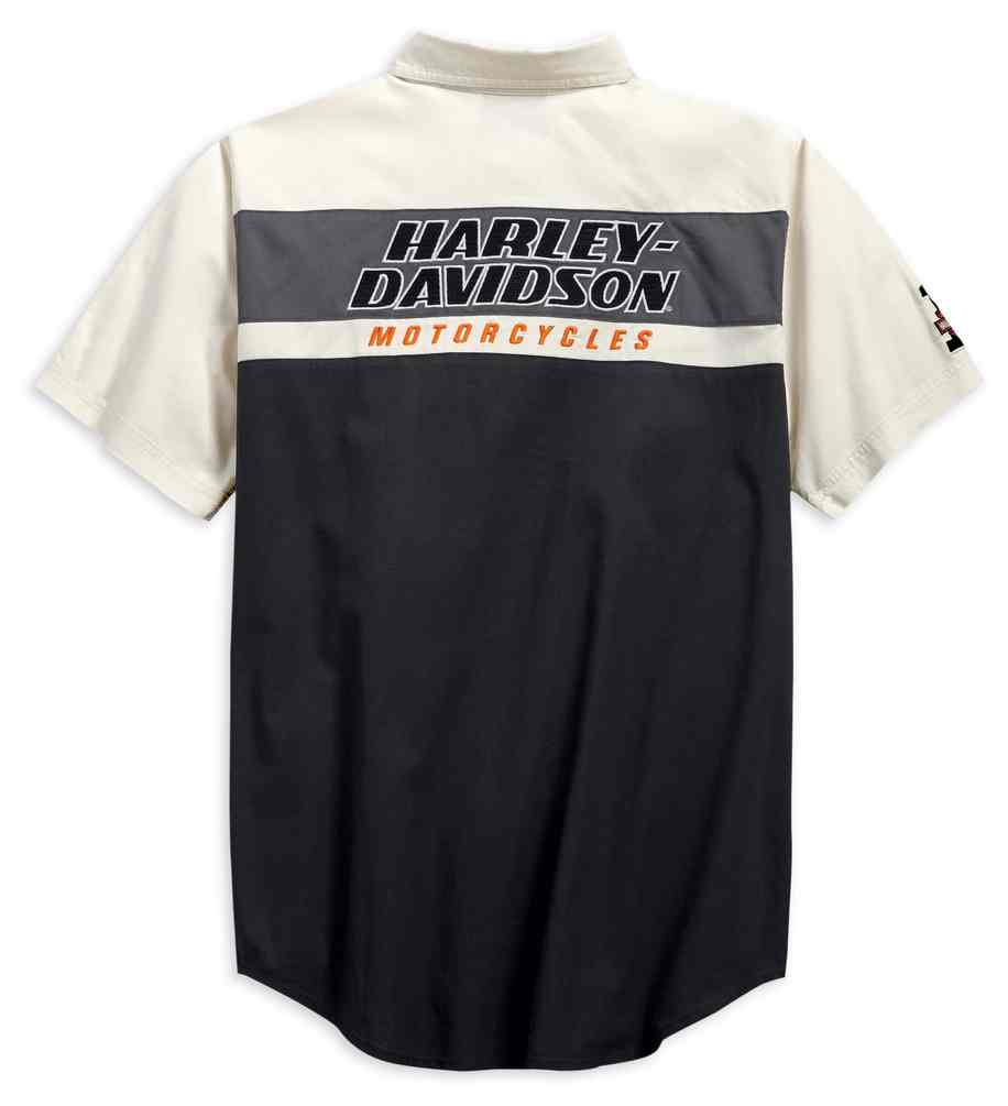 Harley-Davidson® Men's Racing Colorblocked Short Sleeve Woven