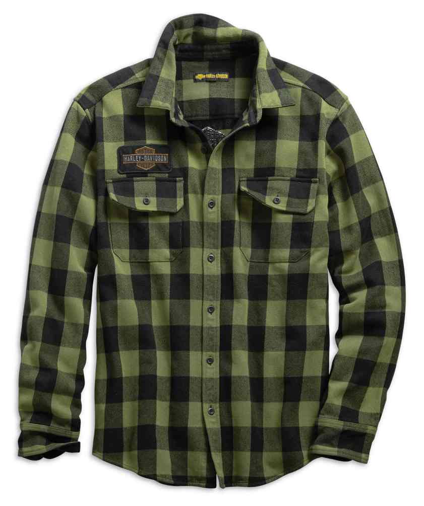 Harley-Davidson® Men's Buffalo Plaid Slim Fit Long Sleeve Shirt