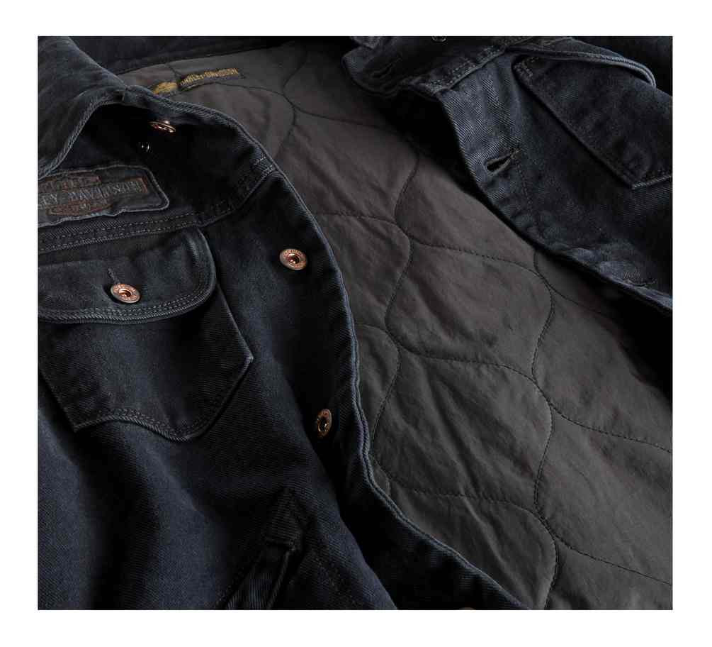 Harley-Davidson Men's Over-dyed Slim Fit Denim Jacket, Black 98403-19VM - No Hassle Returns at Wisconsin Harley