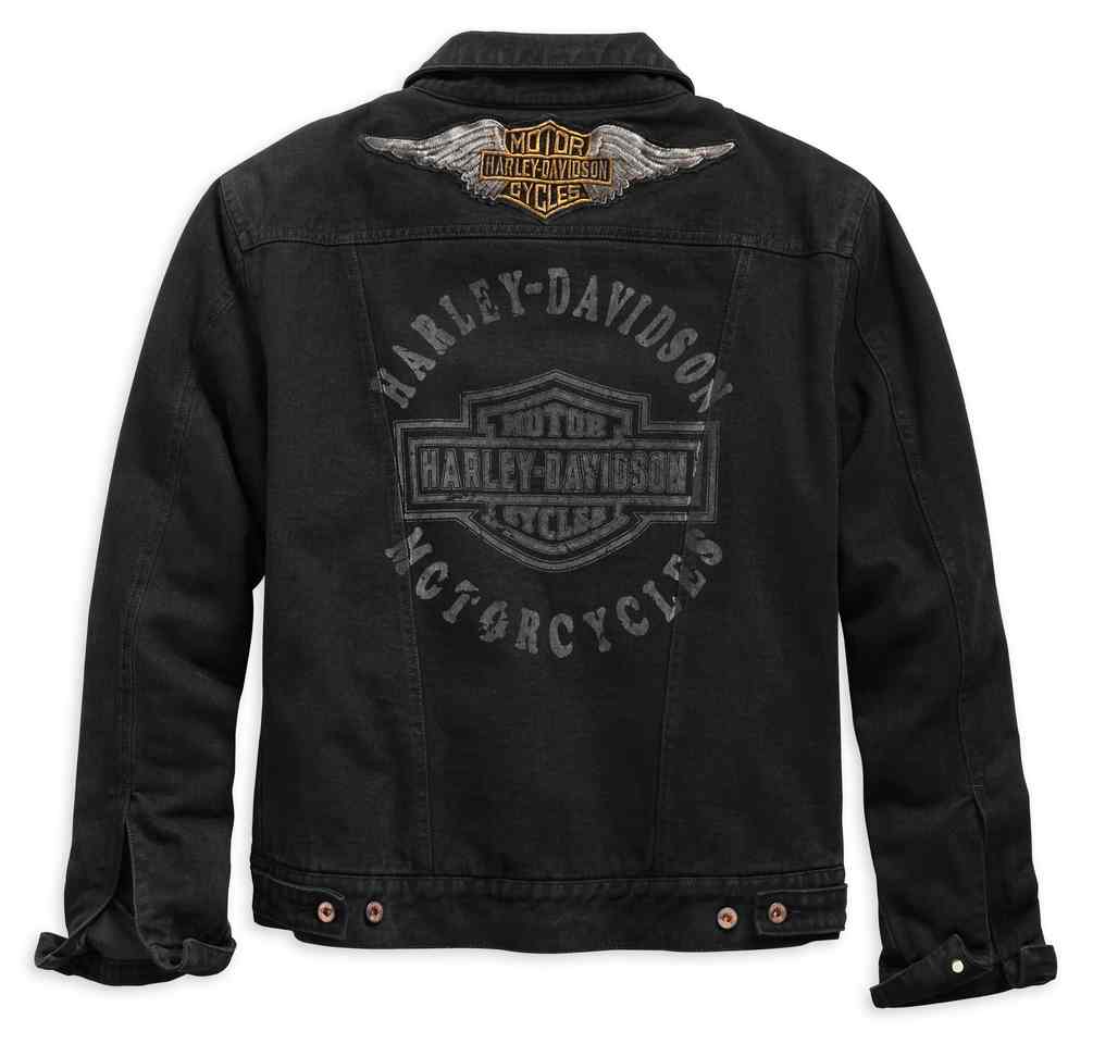 Harley-Davidson Free Shipping - Harley-Davidson Men's Over-dyed Slim Fit Denim Jacket, Black 98403-19VM - Free Shipping on many products plus Orders Over $99