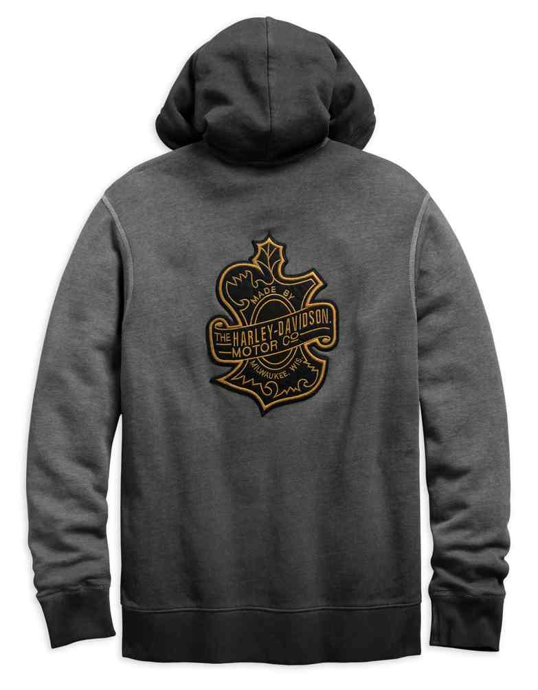 Harley-Davidson Free Shipping - Harley-Davidson Men's Oak Leaf Slim Fit Zippered Hoodie, Black 99269-19VM - Free Shipping on many products plus Orders Over $99