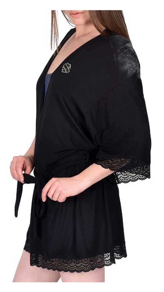 Harley-Davidson Free Shipping - Harley-Davidson Women's Hole In A Heart 3/4 Sleeve Robe, One Size Fits Most - Free Shipping on many products plus Orders Over $99