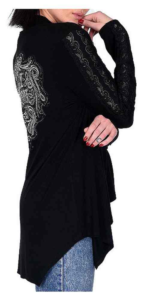 Harley-Davidson Free Shipping - Harley-Davidson Women's Hearts Inferno Lace Trim Long Sleeve Cardigan, Black - Free Shipping on many products plus Orders Over $99