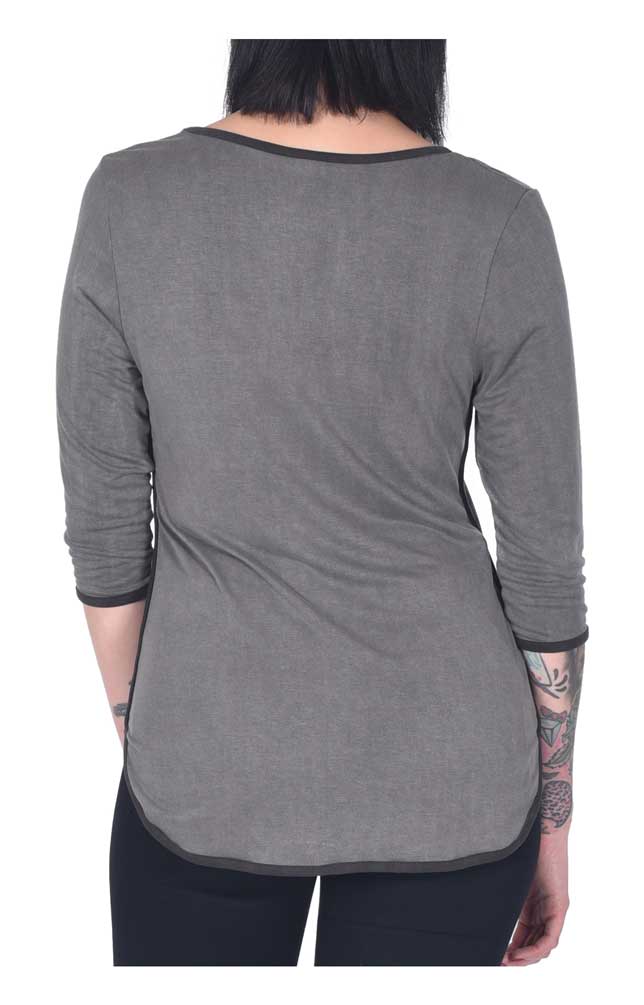 Harley-Davidson Free Shipping - Harley-Davidson Women's Fly Free Embellished 3/4 Sleeve Scoop Neck Top, Gray - Free Shipping on many products plus Orders Over $99