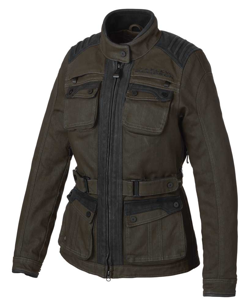 Harley-Davidson Women's Chippewa Falls Stretch Riding Jacket, Black 98291-19VW - Wisconsin Harley-Davidson