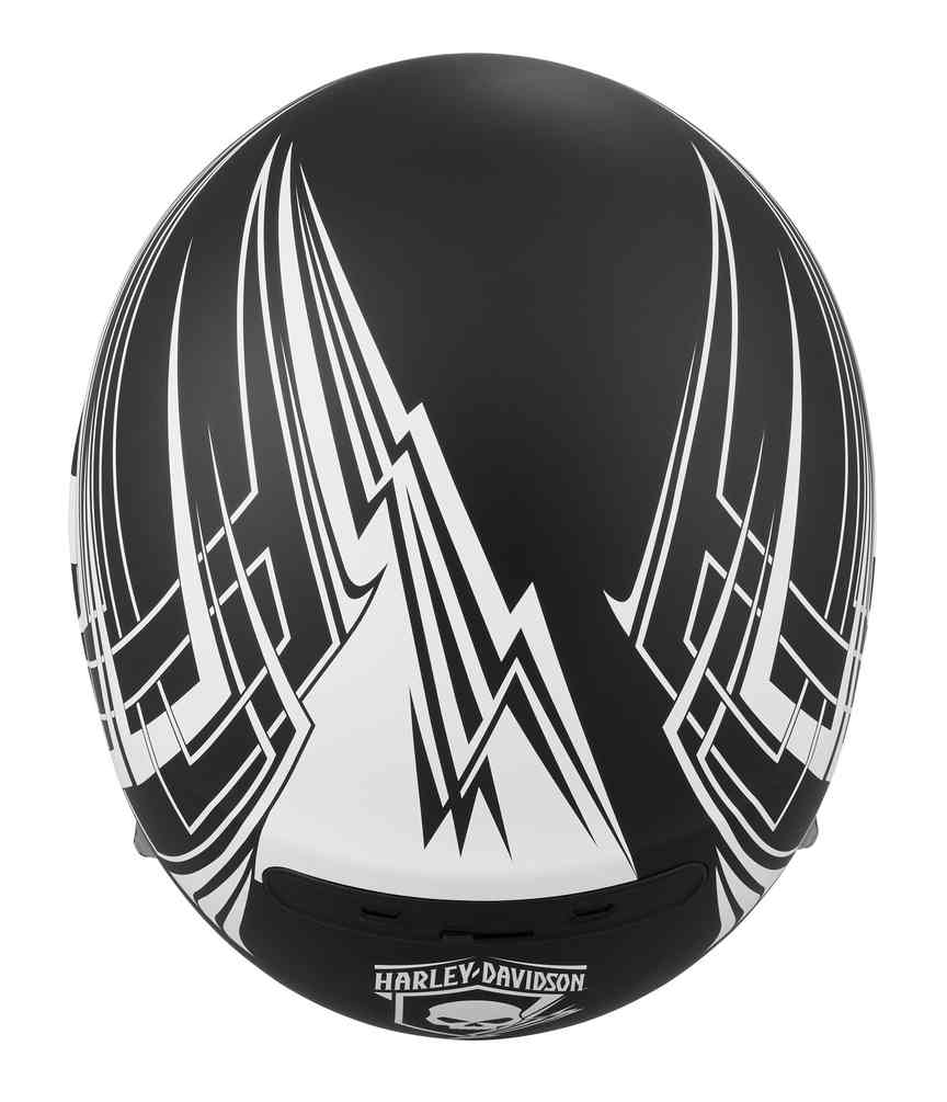 Harley-Davidson Men's Skull Lightning 3-in-1 X04 Helmet, Matte Black 98297-19VX - Largest Selection of Harley-Davidson Products