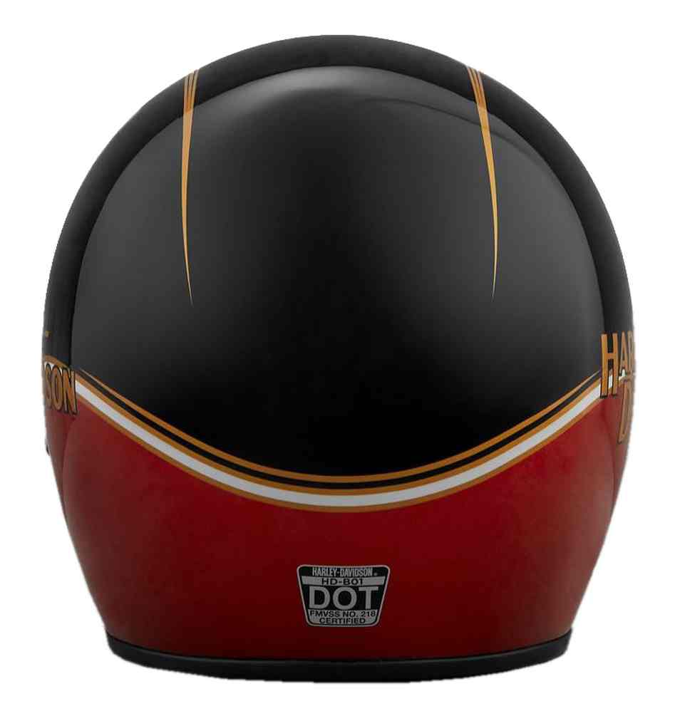 Harley-Davidson Men's The Shovel B01 3/4 Helmet - Red & Black 98277-19VX - No Hassle Returns at Wisconsin Harley