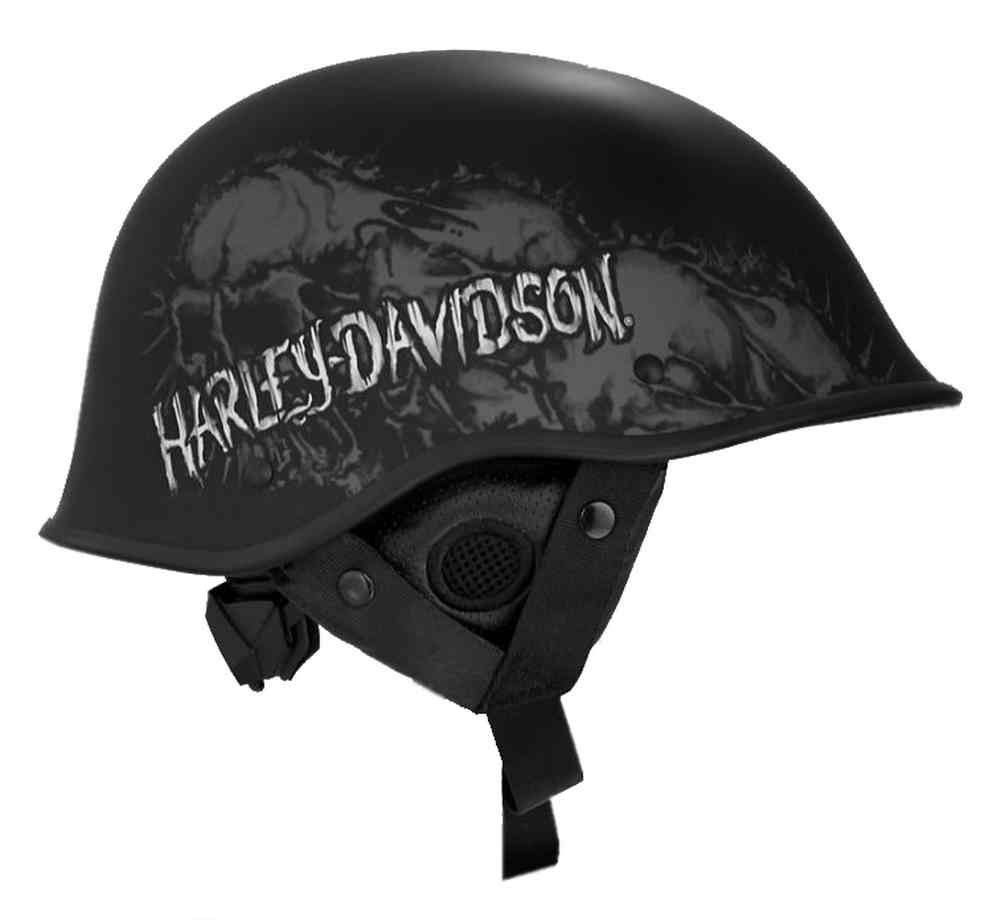 Men's Odin Skull B02 Half Helmet, Matte 