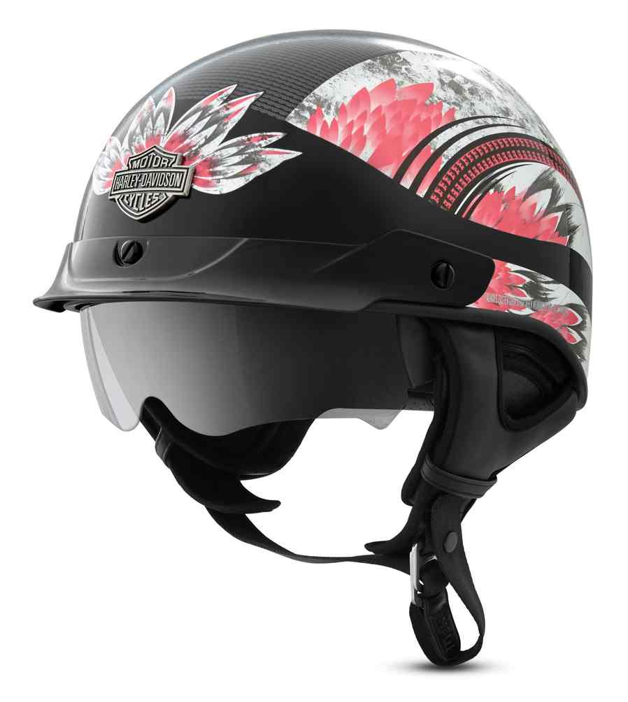 Harley-Davidson® Women's Terrace Dream J03 Half Helmet, Black