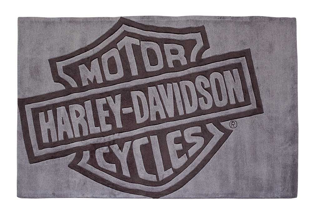 Harley-Davidson Bar & Shield Large Area Rug - Deep Gray Acrylic HDL-19502 - Wisconsin Harley-Davidson Harley-Davidson Bar & Shield Large Area Rug - Deep Gray Acrylic HDL-19502 - Wisconsin Harley-Davidson