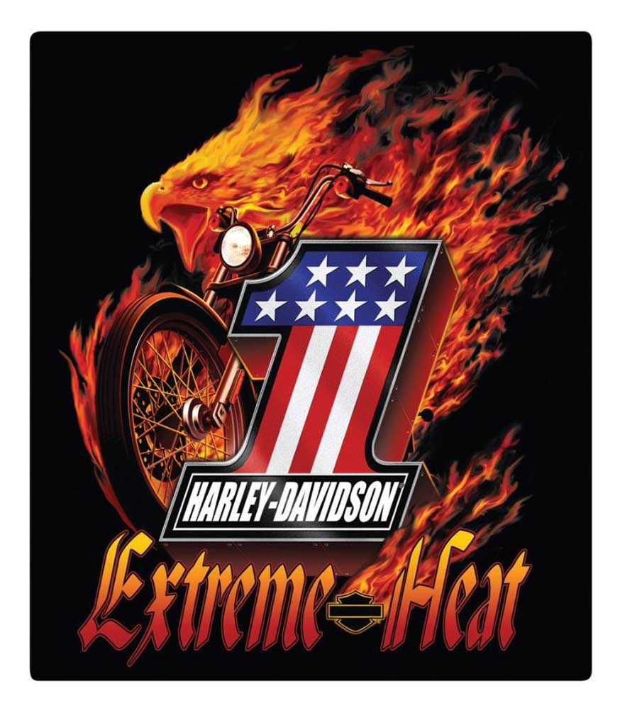 Harley-Davidson Extreme Heat Embossed Tin Sign, 13 x 15 inches 2010731 - Wisconsin Harley-Davidson