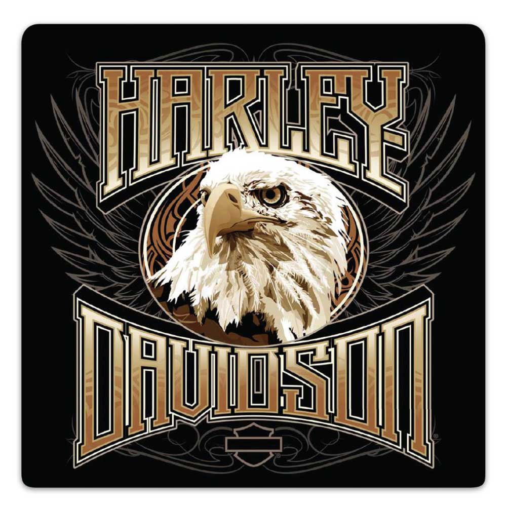 Harley-Davidson® Eagle Stare Embossed Tin Sign, 14.5 x 14.5 inches