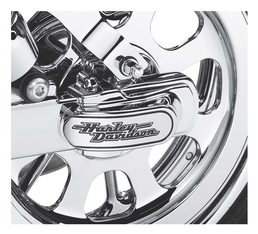 Harley-Davidson Free Shipping - Harley-Davidson Script Rear Axle Cover Kit, Fits Dyna Models - Chrome 44346-06 - Free Shipping on many products plus Orders Over $99