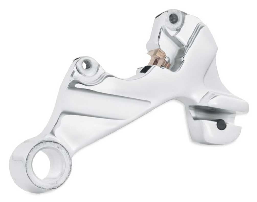 Harley-Davidson Rear Brake Caliper Bracket, Fits Dyna Models - Chrome 42002-08 - Wisconsin Harley-Davidson