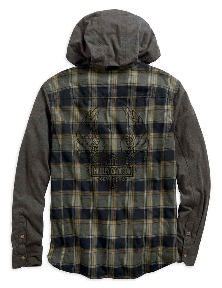 harley davidson flannel hoodie