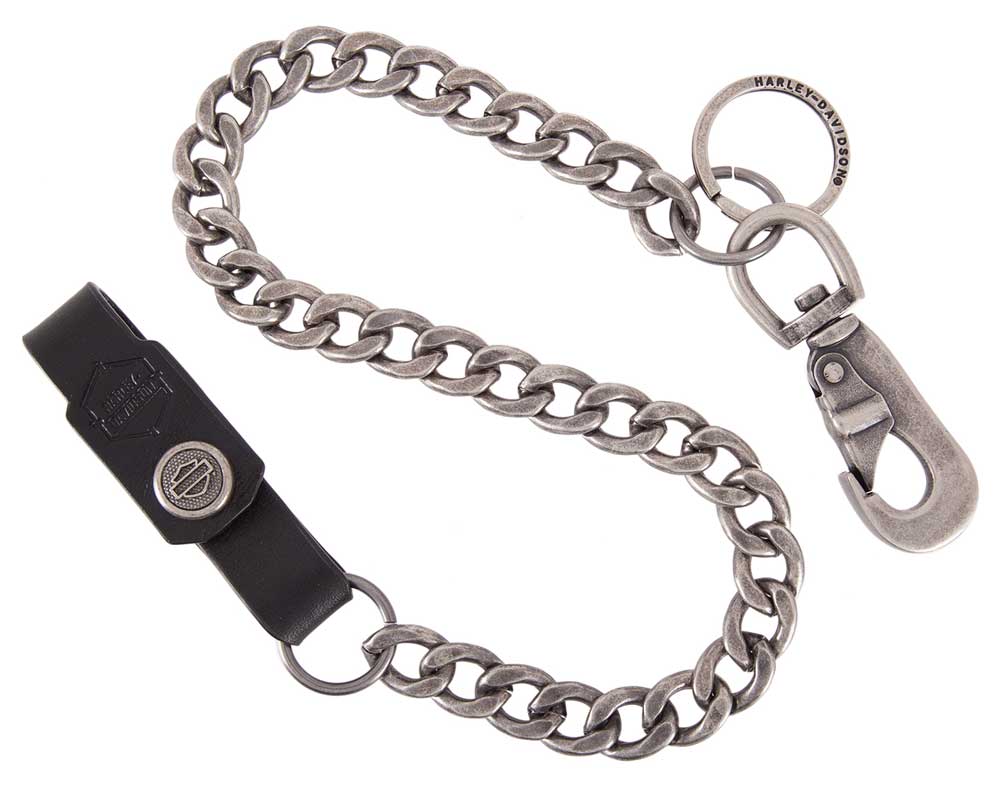 Harley-Davidson® Men's Spare Parts 25 in Wallet Chain, Antique