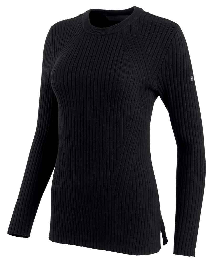 Harley-Davidson Women's Wool Blend Wide Rib-Knit Sweater, Black 96326-19VW - Wisconsin Harley-Davidson