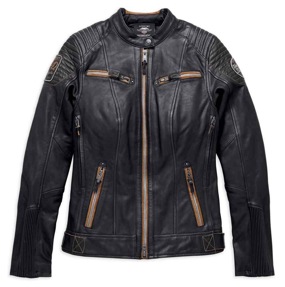 Harley-Davidson® Women's Maize Vented Vintage Leather Jacket