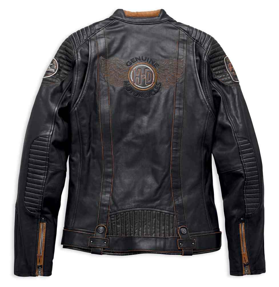 Riku　Harley Davidson Leather Jacket Harley Davidson XL Leather Jacket Cycle Diva Swarovski