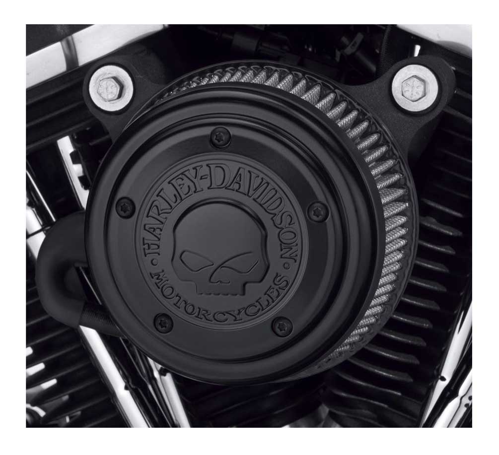 Harley-Davidson Free Shipping - Harley-Davidson Willie G Skull Logo Air Cleaner Trim, Black Finish 29400366 - Free Shipping on many products plus Orders Over $99